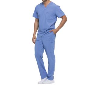 dke645-ciel-t-shirt-z-dekoltem-w-ksztalcie-litery-v-dickies-medical-blekit-nieba