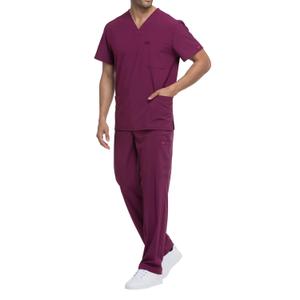 dke645-wine-t-shirt-z-dekoltem-w-ksztalcie-litery-v-dickies-medical-czerwony
