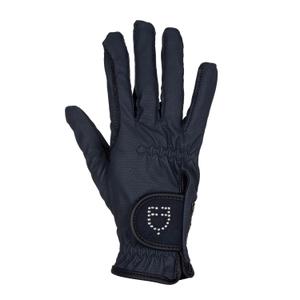 etw03001-navy-rekawice-d-equitation-avec-logo-paillete-femme-equestro-d-marynarka