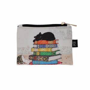 pmpu34h02-plaska-torebka-pu-kitten-books-kiub-bug-art-bialy-czarny-multikolor-10x14-cm