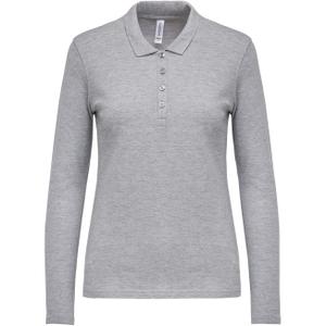 k257-darkgrey-polo-damskie-z-dlugim-rekawem-kariban-pique-ciemnoszary