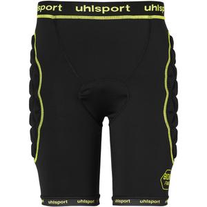100563801-wyscielane-spodenki-bramkarskie-uhlsport-bionikframe-czarny-zolty-fluorescencyjny